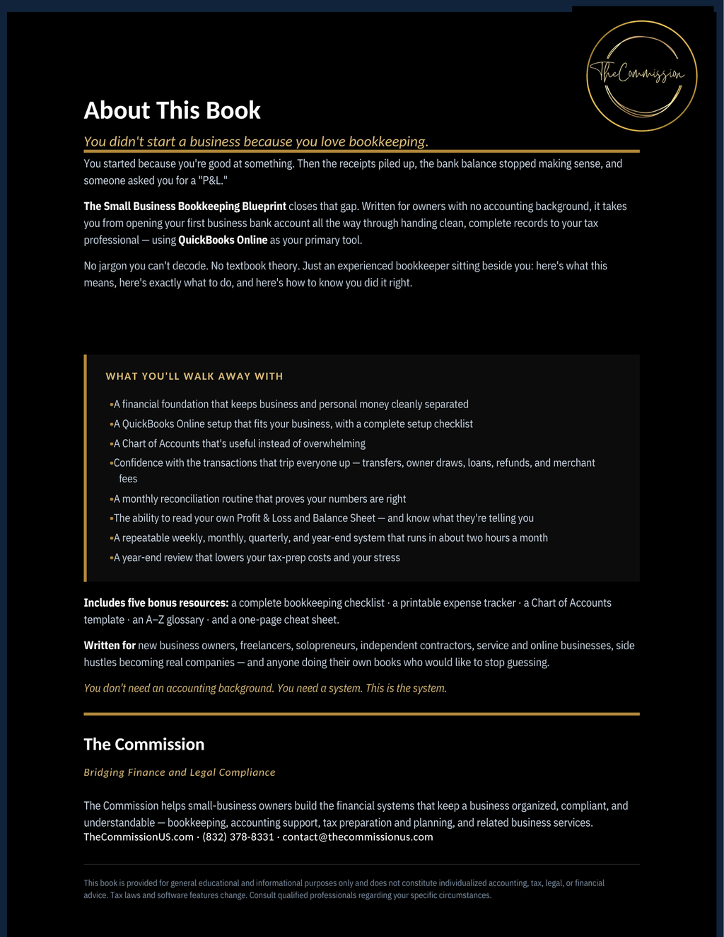 DIGITAL DOWNLOAD The Small Business Bookkeeping Blueprint
